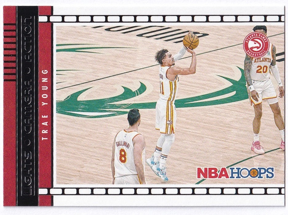 2021-22 Panini Hoops Lights Camera Trae Young Hawks #2