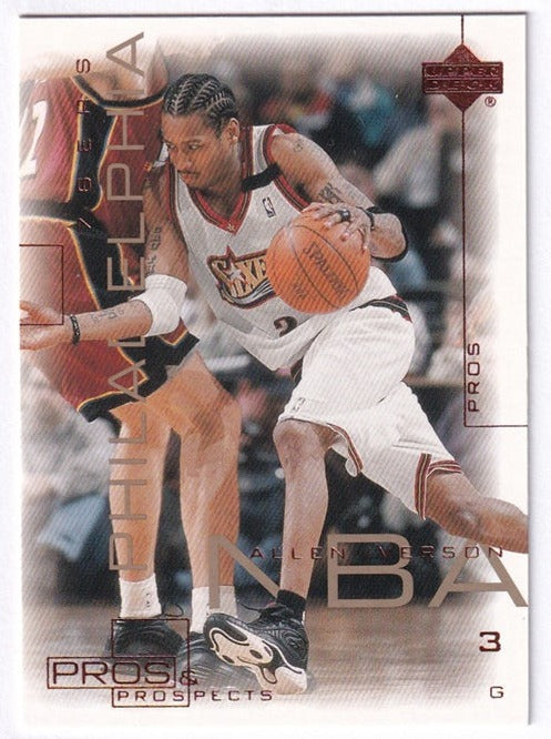 2000 Upper Deck Pros & Prospects Allen Iverson 76ers #60