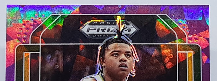 2022 Panini Prizm Draft Picks Purple Cracked Ice Keyonte George 12/99
