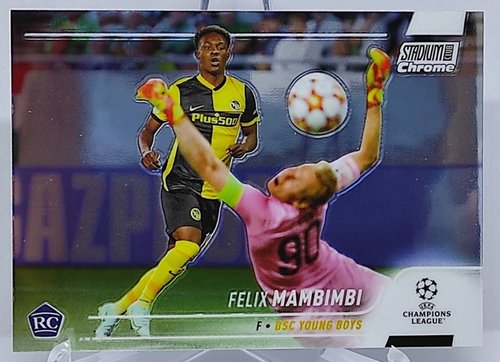 2021-22 Topps UCL Stadium Club RC Felix Mambimbi Young Boys #37