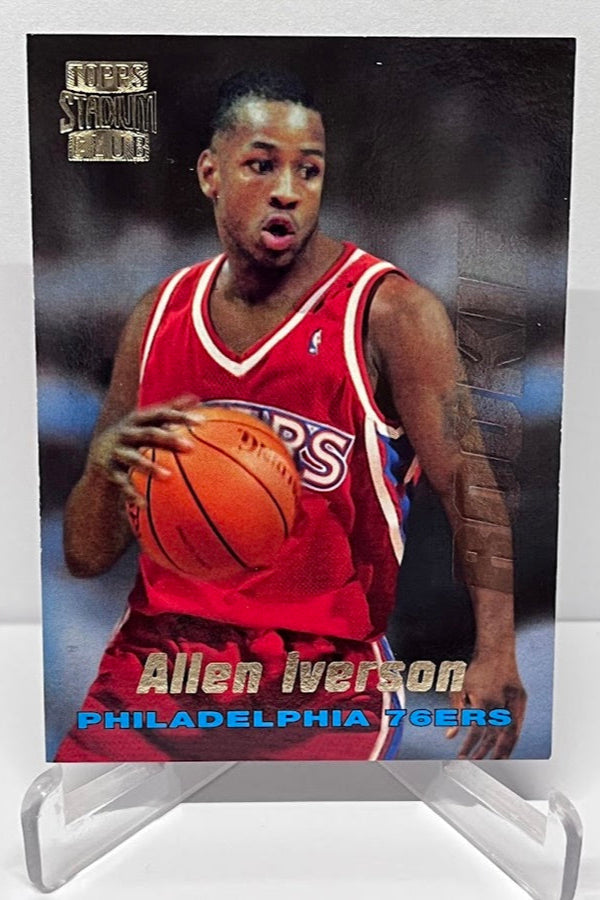 1996 Topps Stadium Club Rookie Allen Iverson Philadelphia 76ers #R1