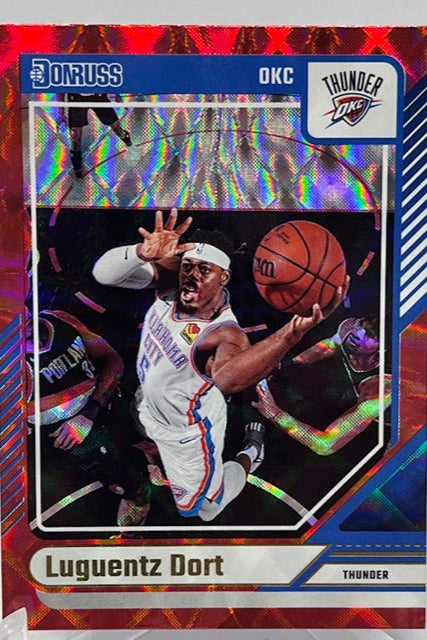 2024-25 Panini Donruss Red Luguentz Dort OKC Thunder #24 *6