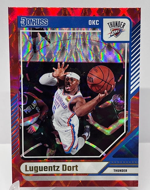 2024-25 Panini Donruss Red Luguentz Dort OKC Thunder #24 *6