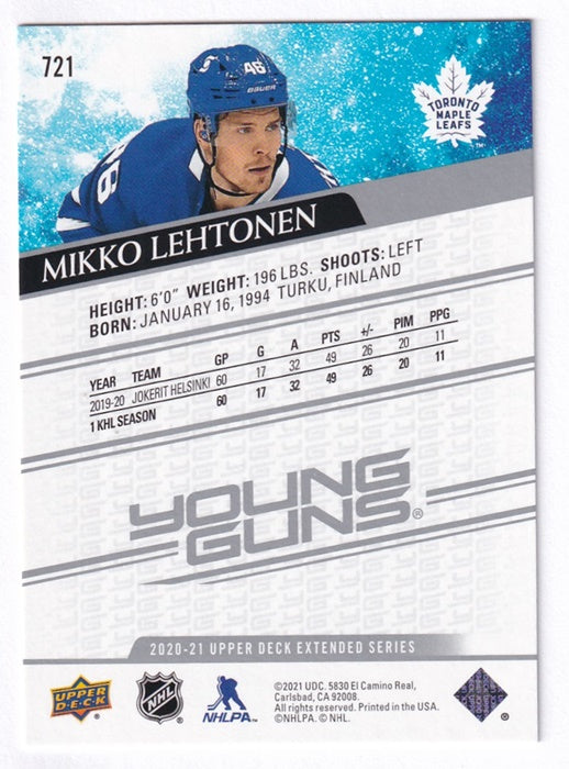 30 Card Lot 2020-21 Upper Deck Extended Series Young Guns 701-730 Complete