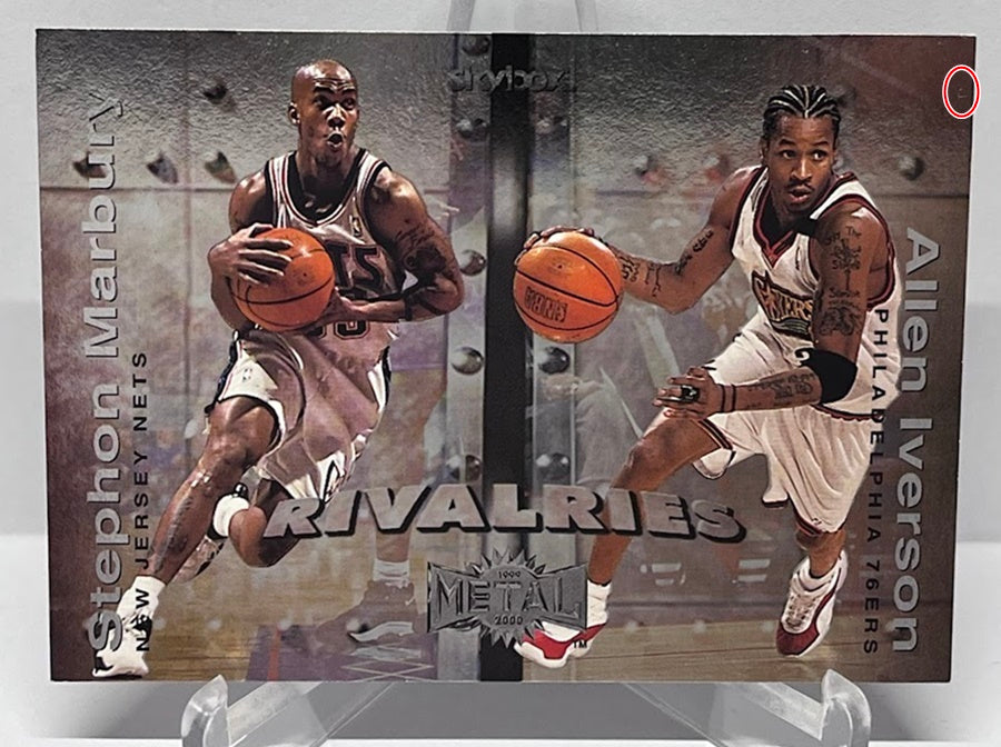 1999-00 Fleer Metal Rivalries Allen Iverson Stephon Marbury #1