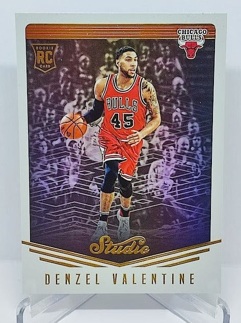 2016-17 Panini Studio RC Denzel Valentine Chicago Bulls #79