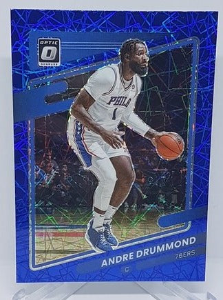 2021-22 Panini Donruss Optic Blue Velocity Andre Drummond 76ers #2