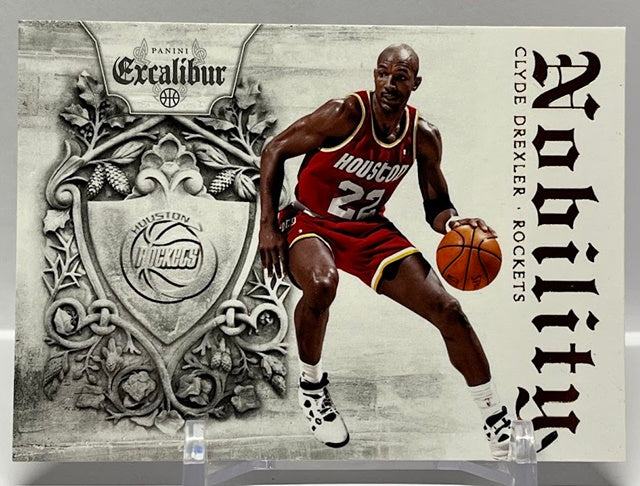 2014-15 Panini Excalibur Nobility Clyde Drexler Rockets #10