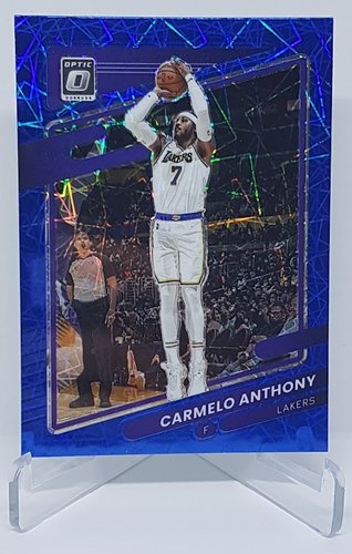 2021-22  Panini Donruss Optic Blue Velocity Carmelo Anthony Lakers #109
