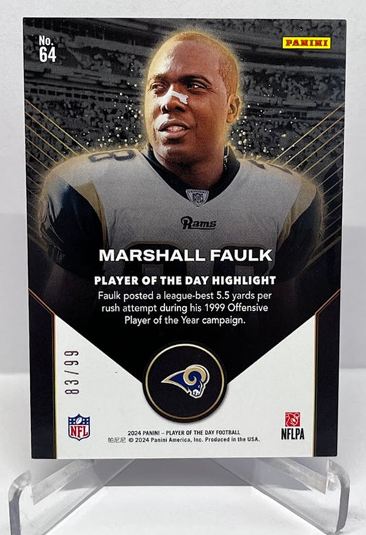 2024 Panini Player of the Day Marshall Faulk St. Louis Rams 83/99 #64
