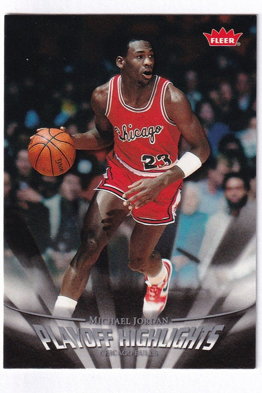2007-08 Fleer Playoff Highlights Michael Jordan Chicago Bulls #PH2