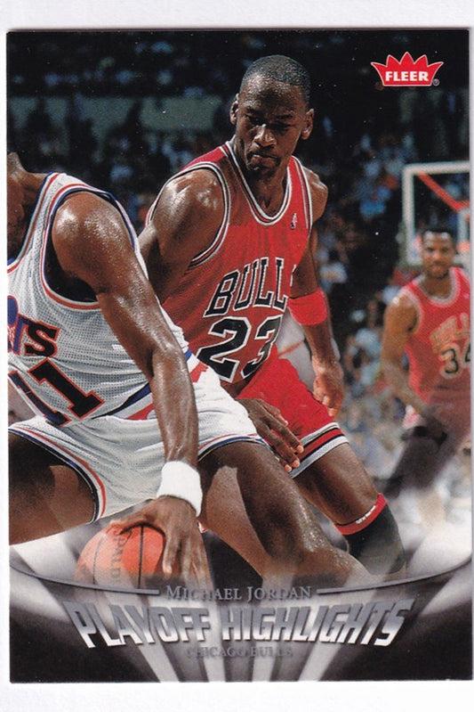 2007-08 Fleer Playoff Highlights Michael Jordan Chicago Bulls #PH3