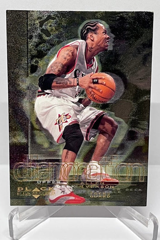 2001 Upper Deck Black Diamond Diamonation Allen Iverson 76ers #3