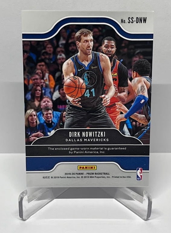 2019-20 Panini Prizm Sensational Swatches Dirk Nowitzki Dallas Mavericks