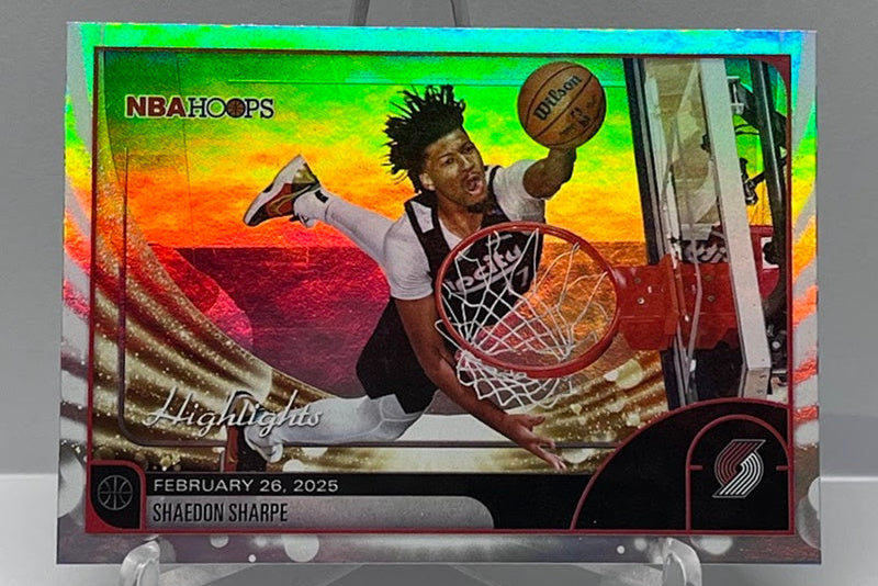 2025-26 Topps Hoops Highlights Shaedon Sharpe Portland Trail Blazers #267