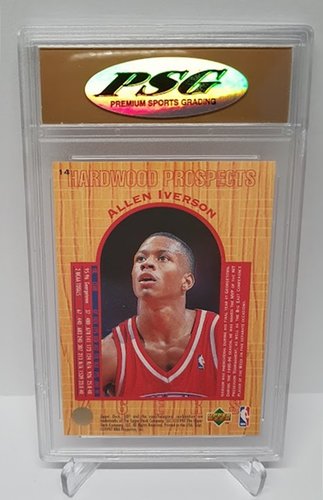 1996 Upper Deck RC Allen Iverson 76ers #14 GEM Mint 10