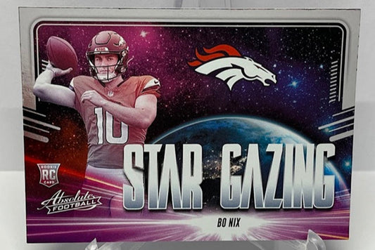2024 Panini Absolute Star Gazing RC Bo Nix Denver Broncos *3