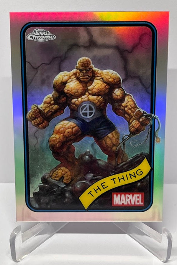 2025 Topps Chrome Marvel Refractor The Thing #109 *7
