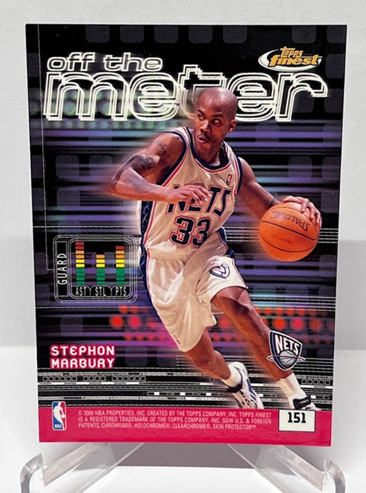 2000 Topps Finest Off The Meter Allen Iverson Stephon Marbury #151