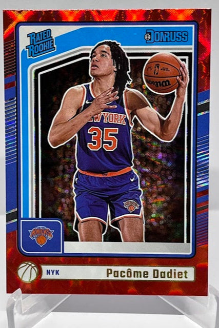 2024-25 Panini Donruss Red Rated Rookie Pacome Dadiet Knicks #211 *6