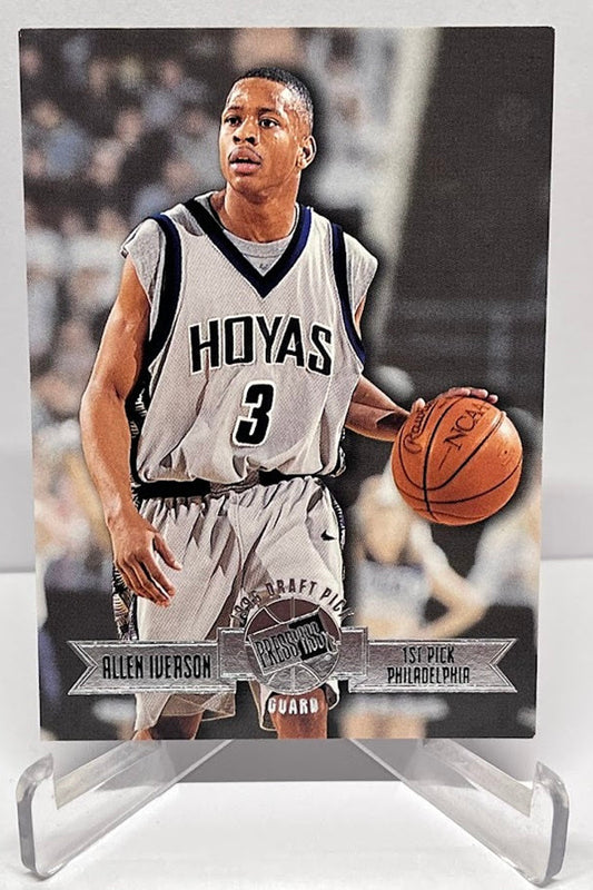 1996 Press Pass Draft Pick RC Allen Iverson Hoyas #1