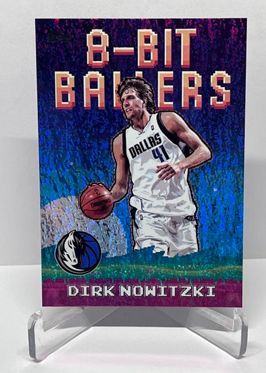 2025-26 Topps Holo Foil 8-Bit Ballers Dirk Nowitzki Dallas Mavericks #22 B