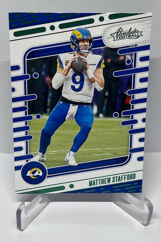 2024 Panini Absolute Green Foil Matthew Stafford Los Angeles Rams #64 *3