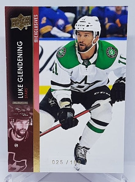 2021-22 Upper Deck Extended Series Exclusives Luke Glendening Stars 025/100