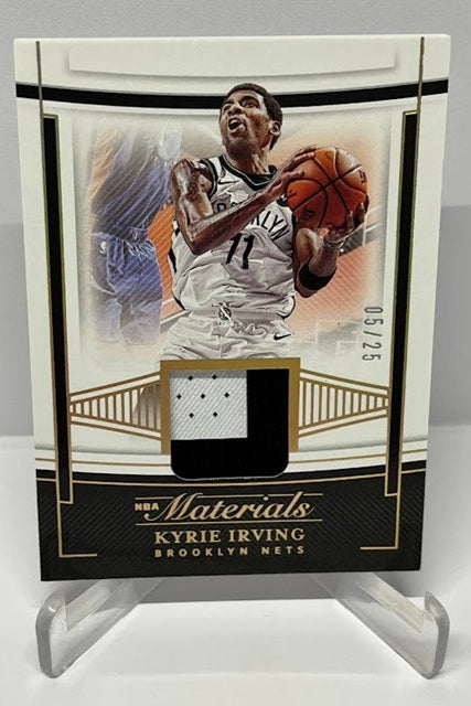 2020-21 Panini National Treasures NBA Materials Kyrie Irving Nets 05/25