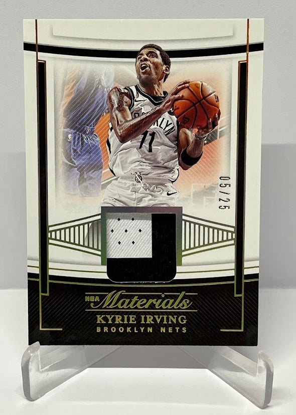 2020-21 Panini National Treasures NBA Materials Kyrie Irving Nets 05/25