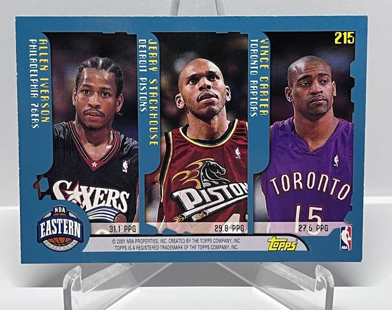 2001 Topps League Leaders Scoring Eastern Western Iverson Bryant O'Neal
