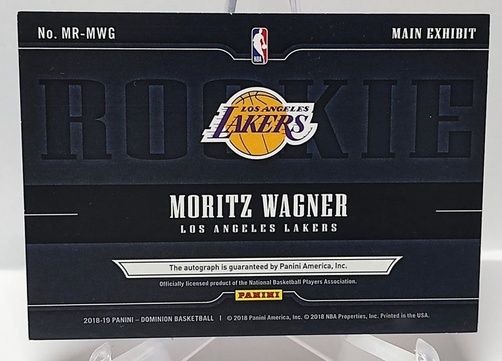 2018-19 Panini Dominion Main Exhibit Rookie RC Moritz Wagner Lakers 43/49