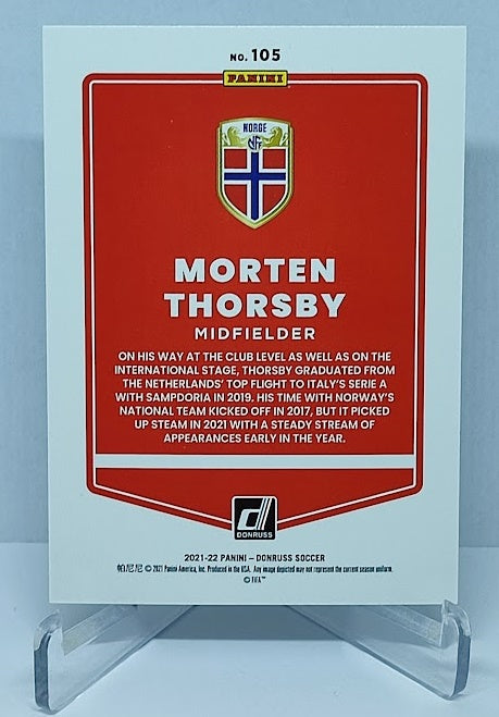 2021-22 Panini Donruss FIFA World Cup Morten Thorsby Norway #105