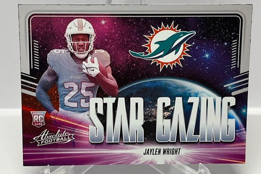 2024 Panini Absolute Star Gazing RC Jaylen Wright Dolphins *3