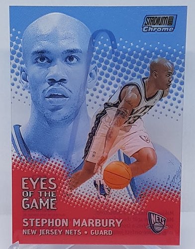 2000 Topps Stadium Club Chrome Stephon Marbury New Jersey Nets