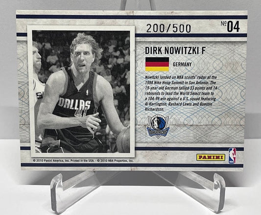 2009-10 Panini Certified Certified Imports Dirk Nowitzki Mavericks 200/500