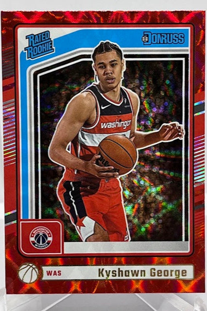 2024-25 Panini Donruss Red Rated Rookie Kyshawn George Washington #225 *6