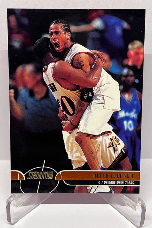 2001 Topps Stadium Club Allen Iverson Philadelphia 76ers #100