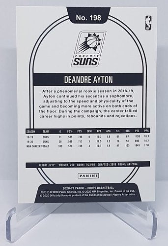 2020-21 Panini Hoops DeAndre Ayton Suns 76/99 #198