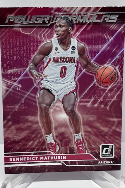 2022 Panini Chronicles Donruss Power Formulas Bennedict Mathurin Arizona