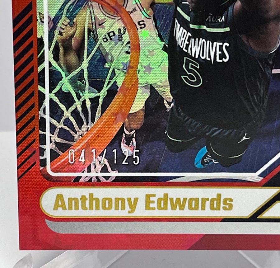 2024-25 Panini Donruss Red Stars Anthony Edwards Timberwolves 041/125 #165 *6