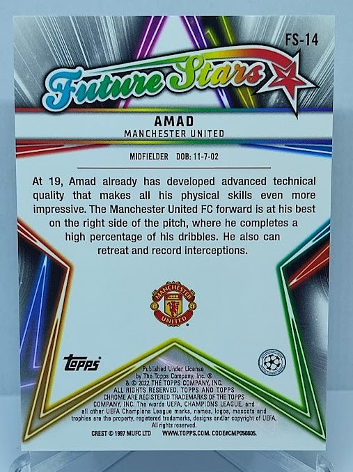 2022 Topps UCL Future Stars Amad Manchester United