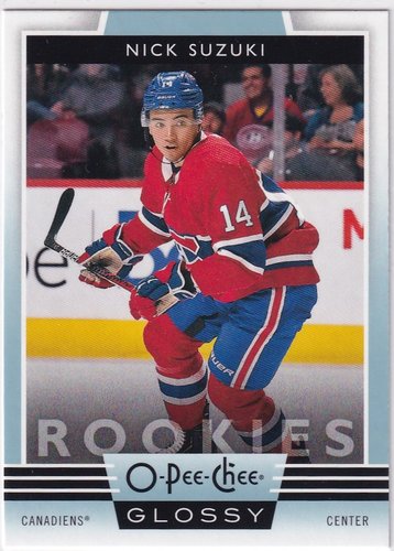 2 Card Lot 2019-20 Upper Deck  Glossy RC Nick Suzuki Canadiens
