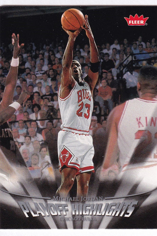 2007-08 Fleer Playoff Highlights Michael Jordan Chicago Bulls #PH11