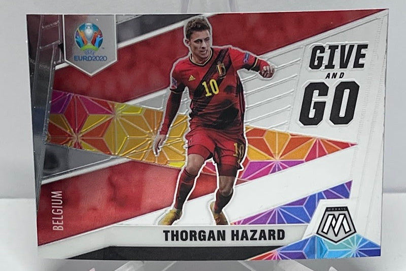 2021 Panini Mosaic UEFA EURO Give and Go Thorgan Hazard Belgium #2