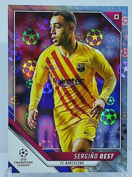 2022 Topps UCL Starball Sergino Dest Barcelona #111