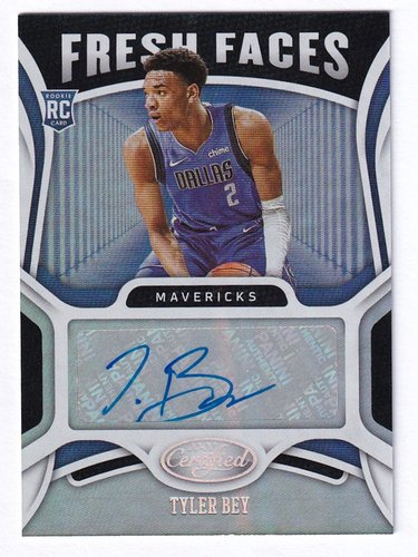 2020-21 Panini Cerified Fresh Faces RC Tyler Bey Mavericks