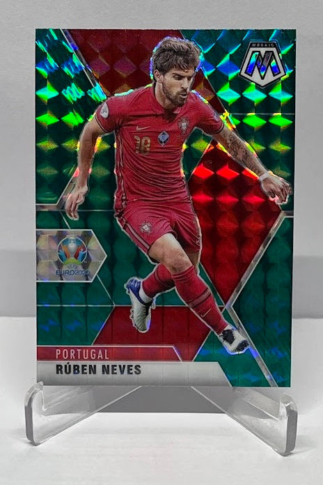 2021 Panini Mosaic UEFA EURO Green Prizm Ruben Neves Portugal #152