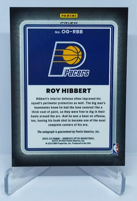 2022-23 Panini Donruss Optic OPTI-GRAPHS Choice Roy Hibbert Pacers