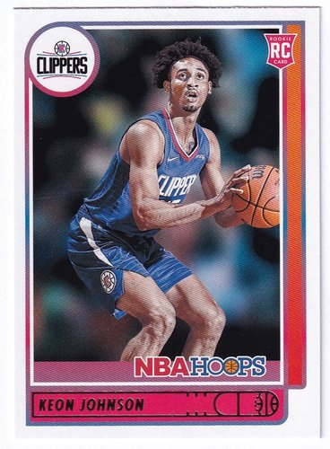 2021-22 Panini Hoops RC Keon Johnson Clippers #205
